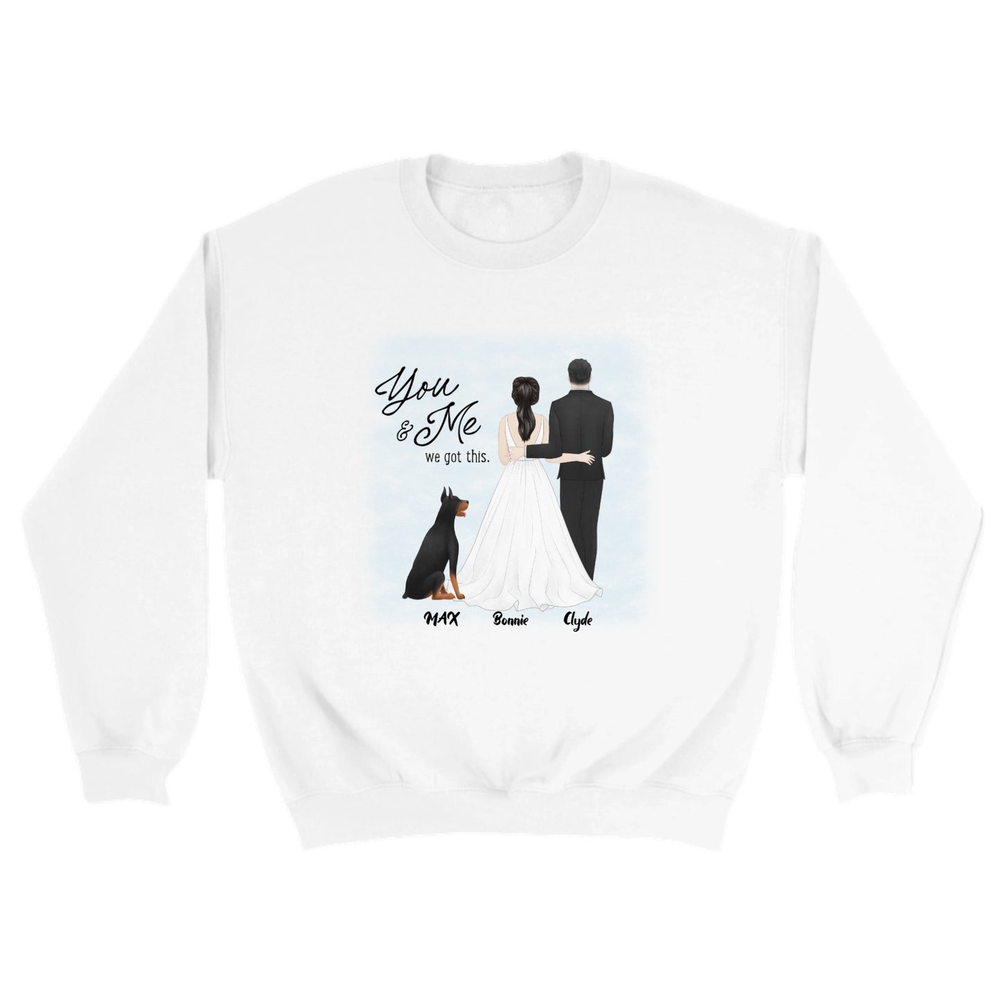 You & Me Classic Unisex Crewneck Sweatshirt | Gildan® 18000